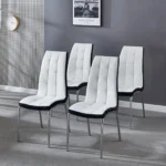 216 Two Stainless Steel Dining Room Chairs by Artisan Furniture - Image 7