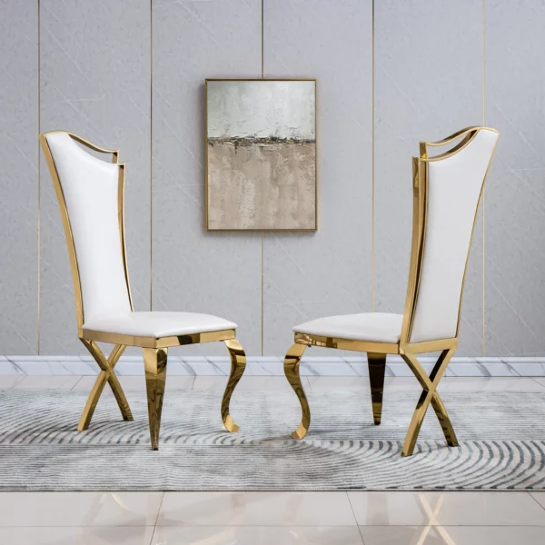 DCK99 Leather Chair Dining Set of 2 by Artisan Furniture 17