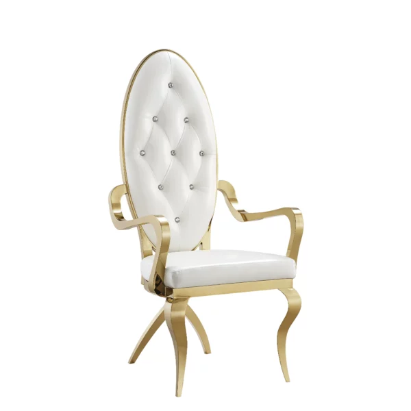 DC87 Leather and Stainless Steel Dining Chairs by Artisan Furniture 14