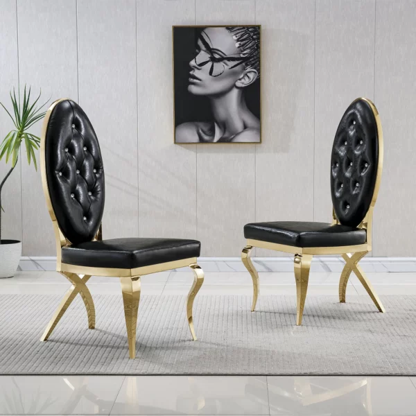 DC83 Stainless steel Dining Room Chairs by Artisan Furniture 11