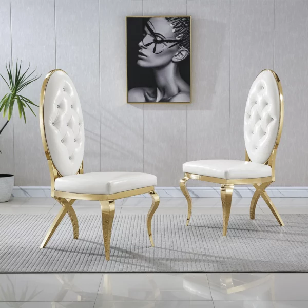 DC83 Stainless steel Dining Room Chairs by Artisan Furniture 15