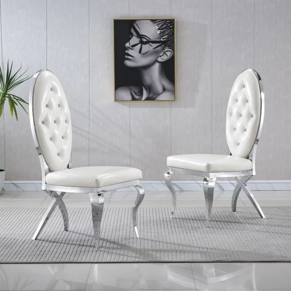 DC83 Stainless steel Dining Room Chairs by Artisan Furniture 10