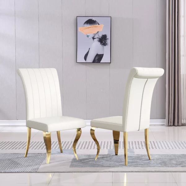DCK86 Dining chairs with Stainless Steel Legs by Artisan Furniture 22