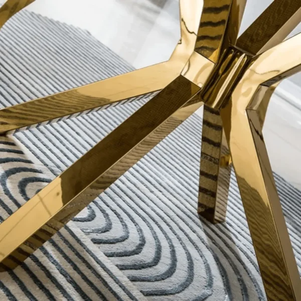 DT203GMB Round Marble Dining Table by Artisan Furniture - Image 4