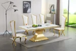 RDT335GM Marble Top Dining Table by Artisan Furniture 22