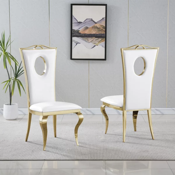 DCK98 Black Leather Dining Chair Modern by Artisan Furniture 16