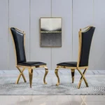DCK99 Leather Chair Dining Set of 2 by Artisan Furniture