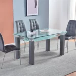 721 Leather Dining Room Chairs With Metal Legs by Artisan Furniture Dining Chair & Bench Mobilia Cleopatra 17 721 Leather Dining Room Chairs With Metal Legs by Artisan Furniture 17