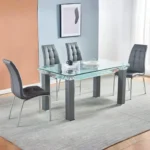 JD150 Glass Top Dining Table by Artisan Furniture