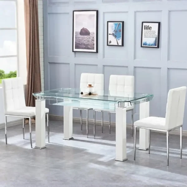 JD150 Glass Top Dining Table by Artisan Furniture - Image 3