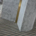 RDT305GMW Oval Marble White Dining Table by Artisan Furniture - Image 3