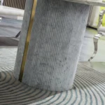 RDT305GMW Oval Marble White Dining Table by Artisan Furniture - Image 2