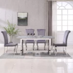 RDT213SMG Stainless Steel Dining Table Base by Artisan Furniture Luxury Dining Tables Mobilia Cleopatra 23 RDT213SMG Stainless Steel Dining Table Base by Artisan Furniture 23