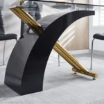 RDT319 Tempered Glass Dining Room Table by Artisan Furniture - Image 4