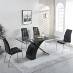 RDT319 Tempered Glass Dining Room Table by Artisan Furniture - Image 3