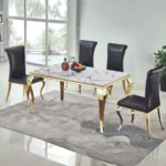 RDT323GM Dining Table with Marble by Artisan Furniture