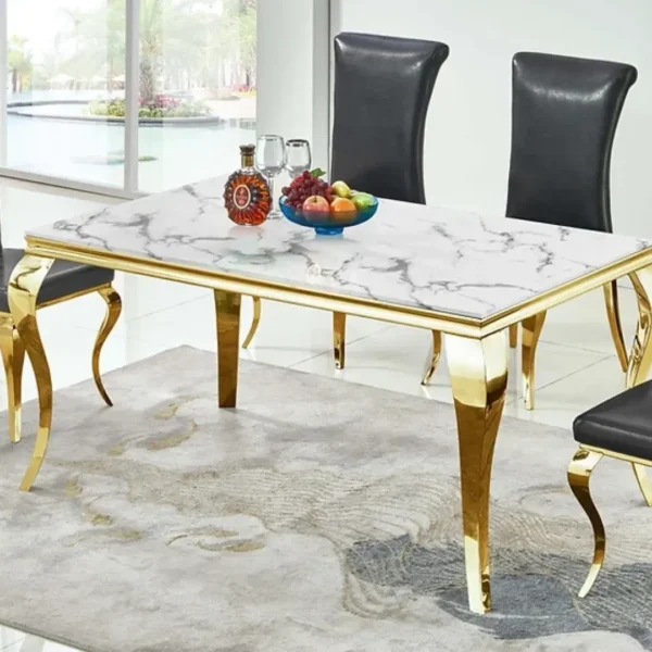 RDT323GM Dining Table with Marble by Artisan Furniture - Image 2
