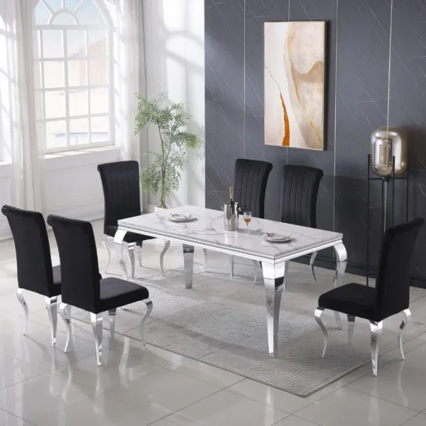 RDT323GM Dining Table with Marble by Artisan Furniture - Image 4