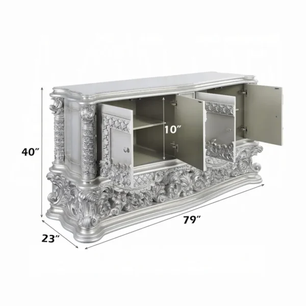 Valkyrie Platinum Dresser by ACME - Image 6