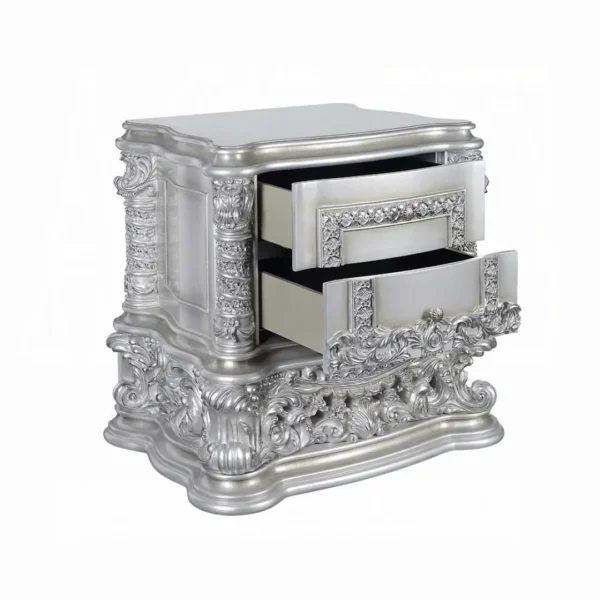 Valkyrie Platinum Nightstand by ACME - Image 4
