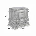 Valkyrie Platinum Nightstand by ACME - Image 6