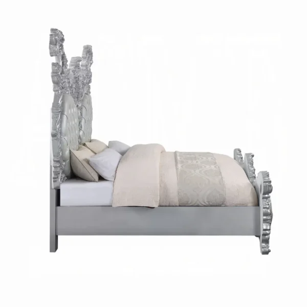 Valkyrie Leather Eastern King Bed by ACME - Image 3
