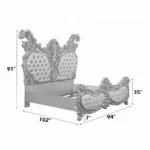 Valkyrie Leather Eastern King Bed by ACME - Image 5