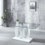 RDT399 Dining Table with Tempered Glass Top by Artisan Furniture - Image 7