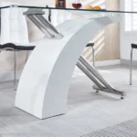 RDT319 Tempered Glass Dining Room Table by Artisan Furniture Luxury Dining Tables Mobilia Cleopatra 40 RDT319 Tempered Glass Dining Room Table by Artisan Furniture 40