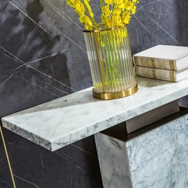 Marble Console Table ST306BMW by Artisan Furniture - Image 3