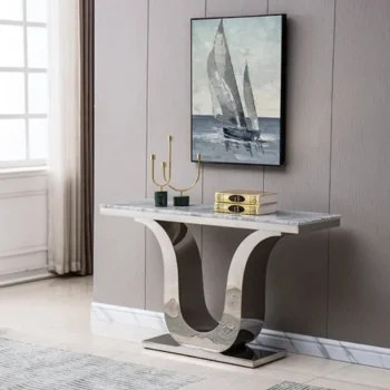 ST310SMG Gray Marble Console Table by Artisan Furniture