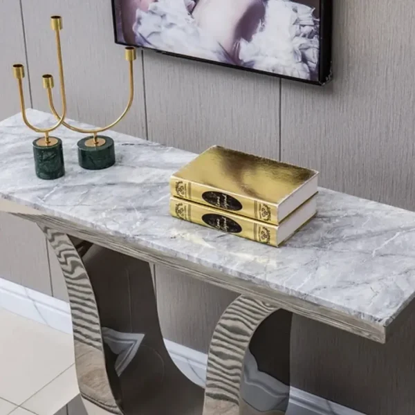 ST310SMG Gray Marble Console Table by Artisan Furniture - Image 2