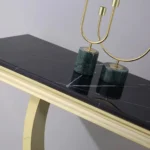ST316GMB Black Marble Console Table by Artisan Furniture - Image 4