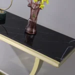 ST316GMB Black Marble Console Table by Artisan Furniture - Image 3