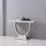 White Marble Console Table ST316SM by Artisan Furniture