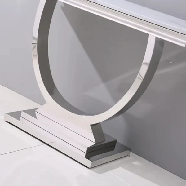 White Marble Console Table ST316SM by Artisan Furniture - Image 5