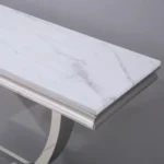 White Marble Console Table ST316SM by Artisan Furniture - Image 4