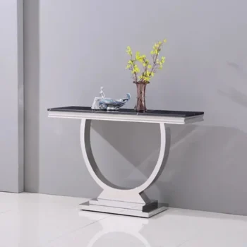 Black Marble Console Table ST316SMB by Artisan Furniture