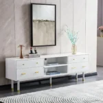 White TV Stand TV005 by Artisan Furniture - Image 2