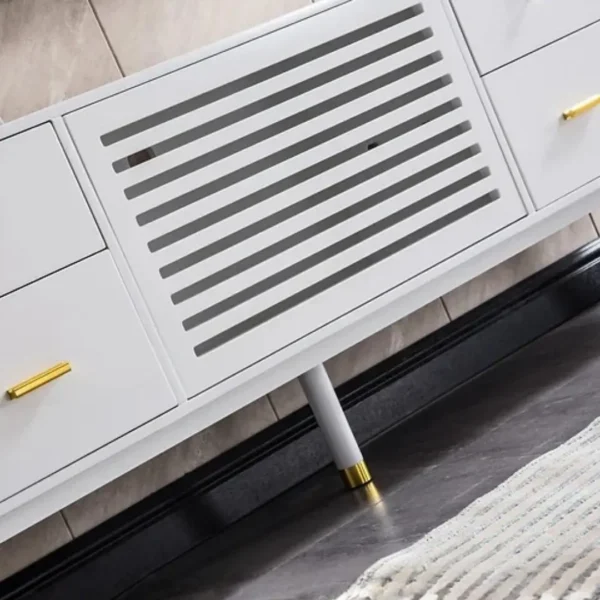 White TV Stand TV005 by Artisan Furniture - Image 6