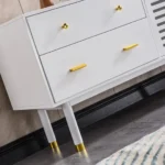 White TV Stand TV005 by Artisan Furniture - Image 4