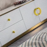 White TV Stand TV008 by Artisan furniture - Image 4