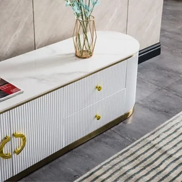 White TV Stand TV008 by Artisan furniture - Image 7