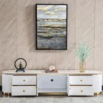 White TV Stand TV008 by Artisan furniture - Image 2