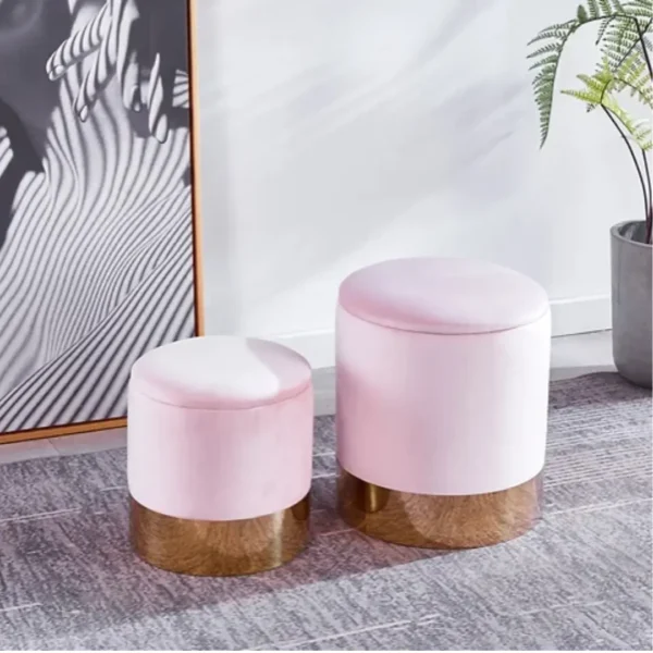 G06 Round Ottoman Set with Storage by Artisan furniture - Image 2