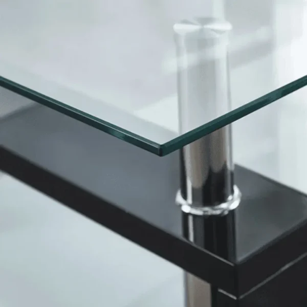 A08-2 Glass Top Wood Table Coffee Table by Artisan furniture - Image 2