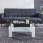 A08-2 Glass Top Wood Table Coffee Table by Artisan furniture - Image 10