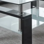 A08-2 Glass Top Wood Table Coffee Table by Artisan furniture - Image 12