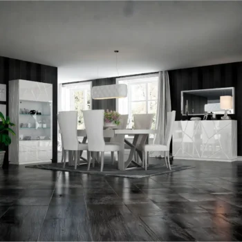 High Gloss Lacquer, Mat Kiu Dining Room Set