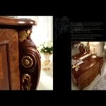 Donatello Italian Bedroom Set in Walnut Finish